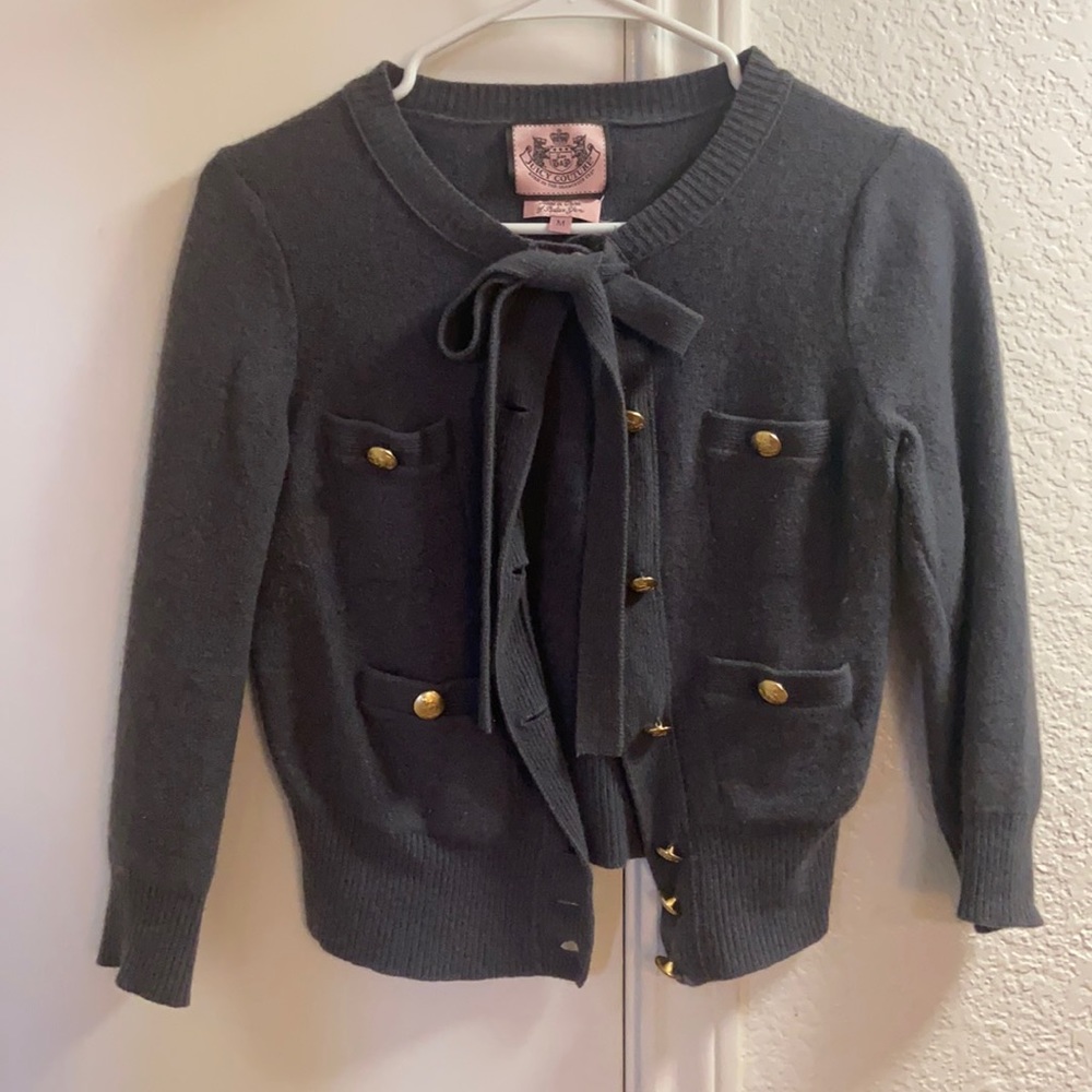 Medium gray cardigan